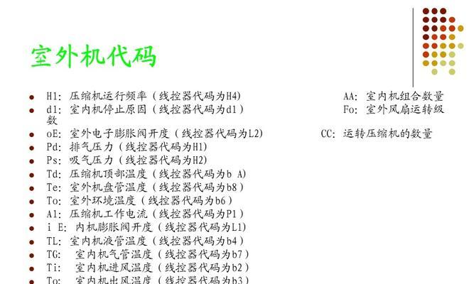 解读日立中央空调E8故障代码（E8故障代码的原因及解决方法）